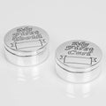 Silverplated First Tooth &amp; First Curl Boxes by Juliana