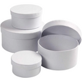White Round Boxes (Pack of 4)