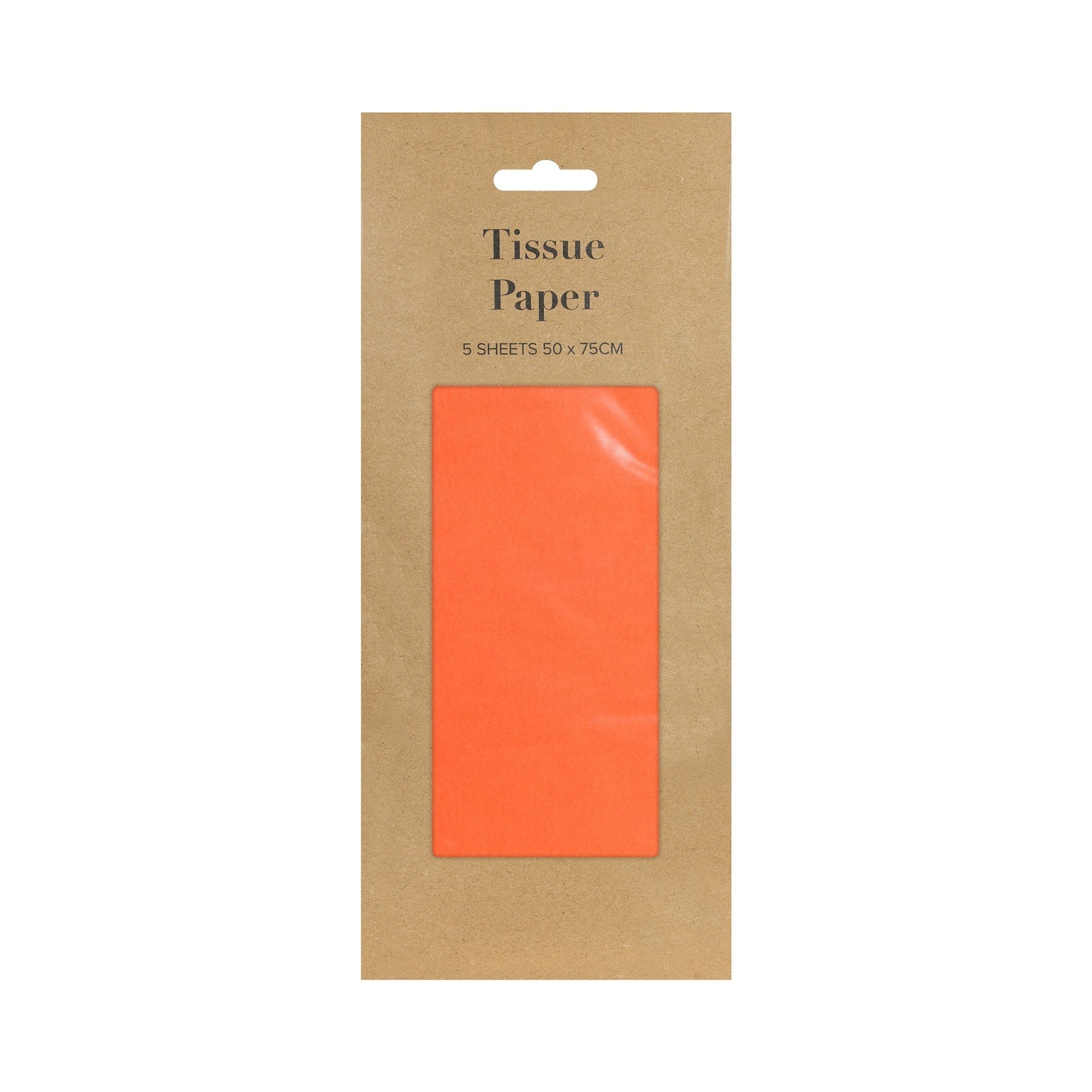 Orange Tissue Paper Retail Pack 5 Sheets