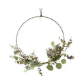 Hoop Wreath With Green Leaves