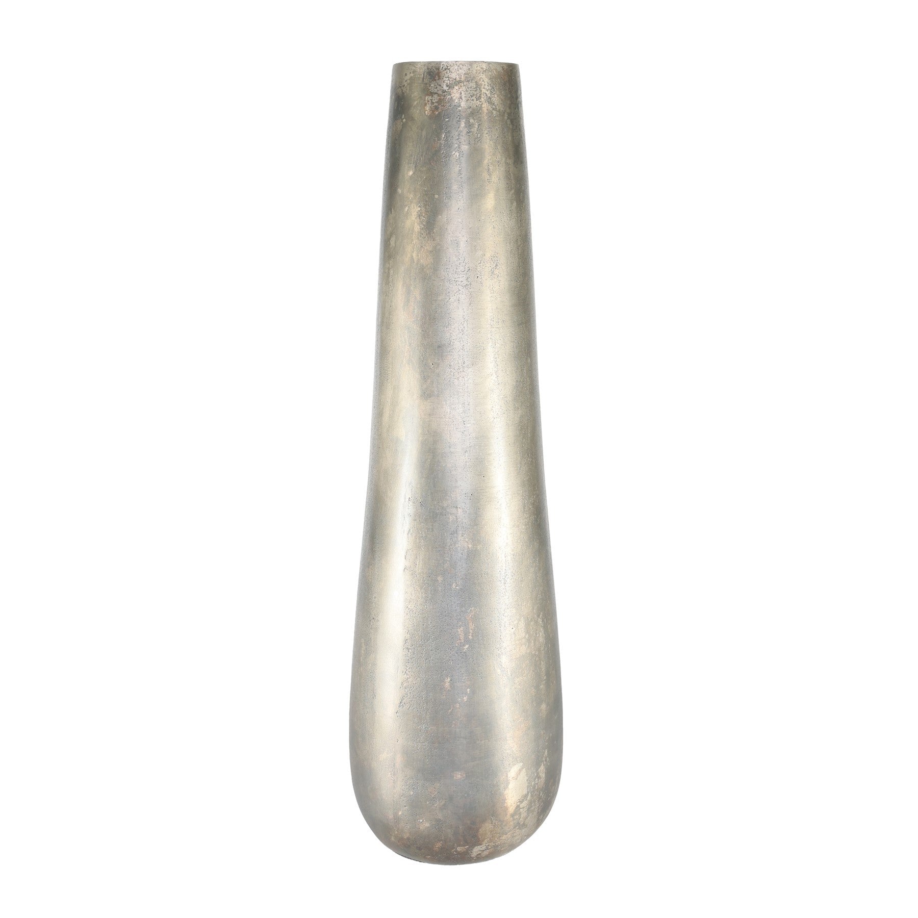 Antique Silver Poseidon Vase (58 x 17cm)