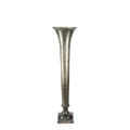 Antique Silver Poseidon Trumpet Vase (117 x 29cm)
