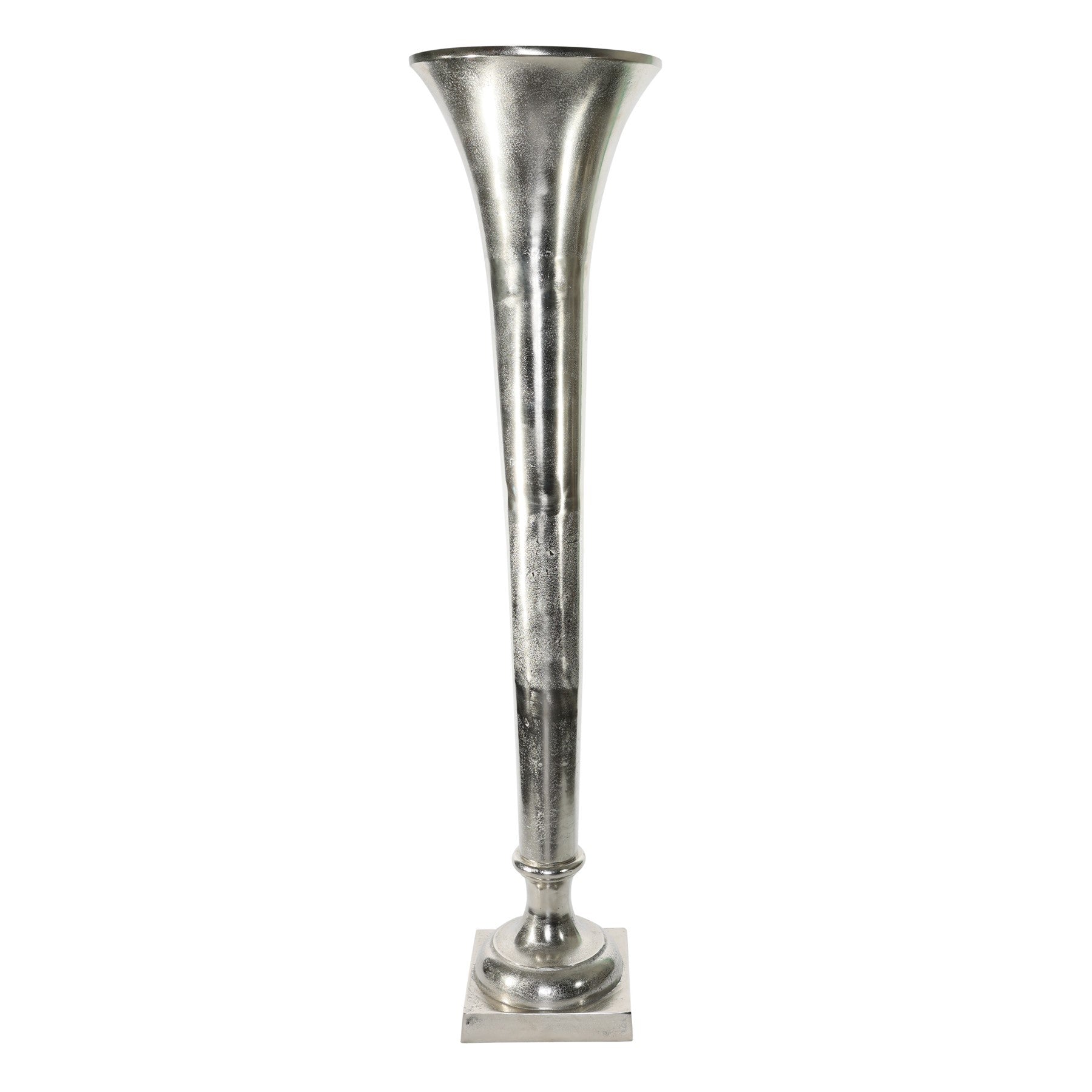 Silver Poseidon Trumpet Vase (140 x 34cm)
