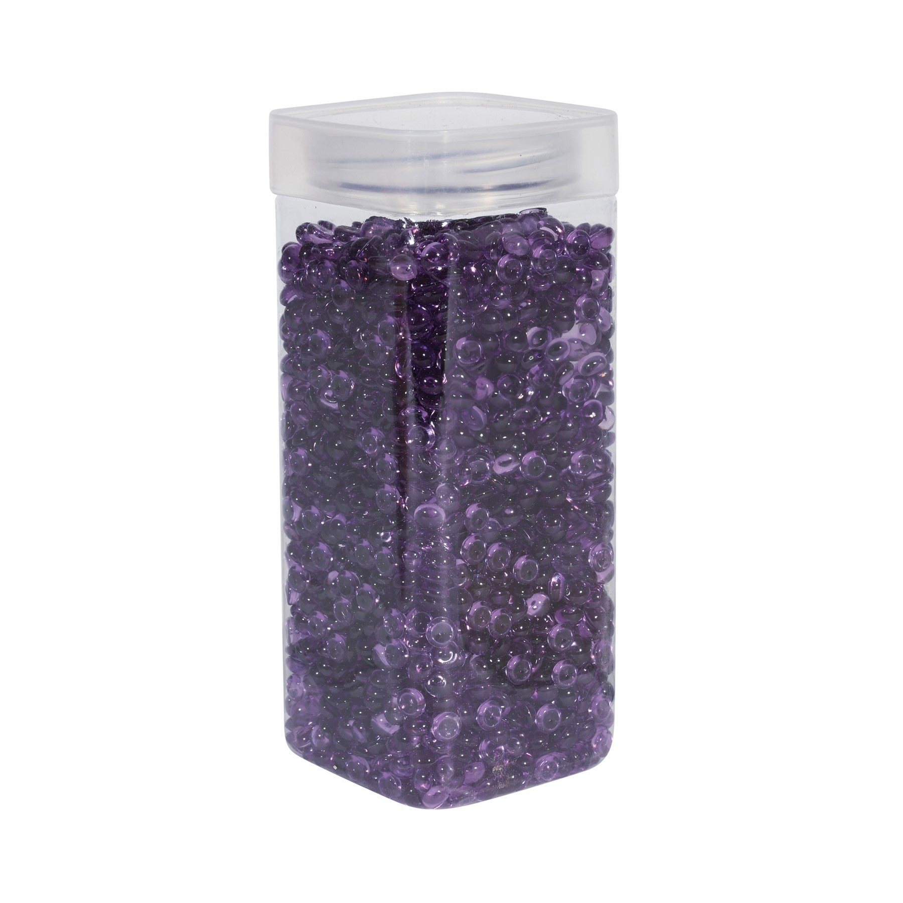 7mm Plastic Deep Purple Beads (330gr)