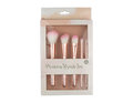 Pink Chrome Makeup Brush Set (5pcs)