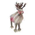 Felt Reindeer with Red Bridle (20cm)