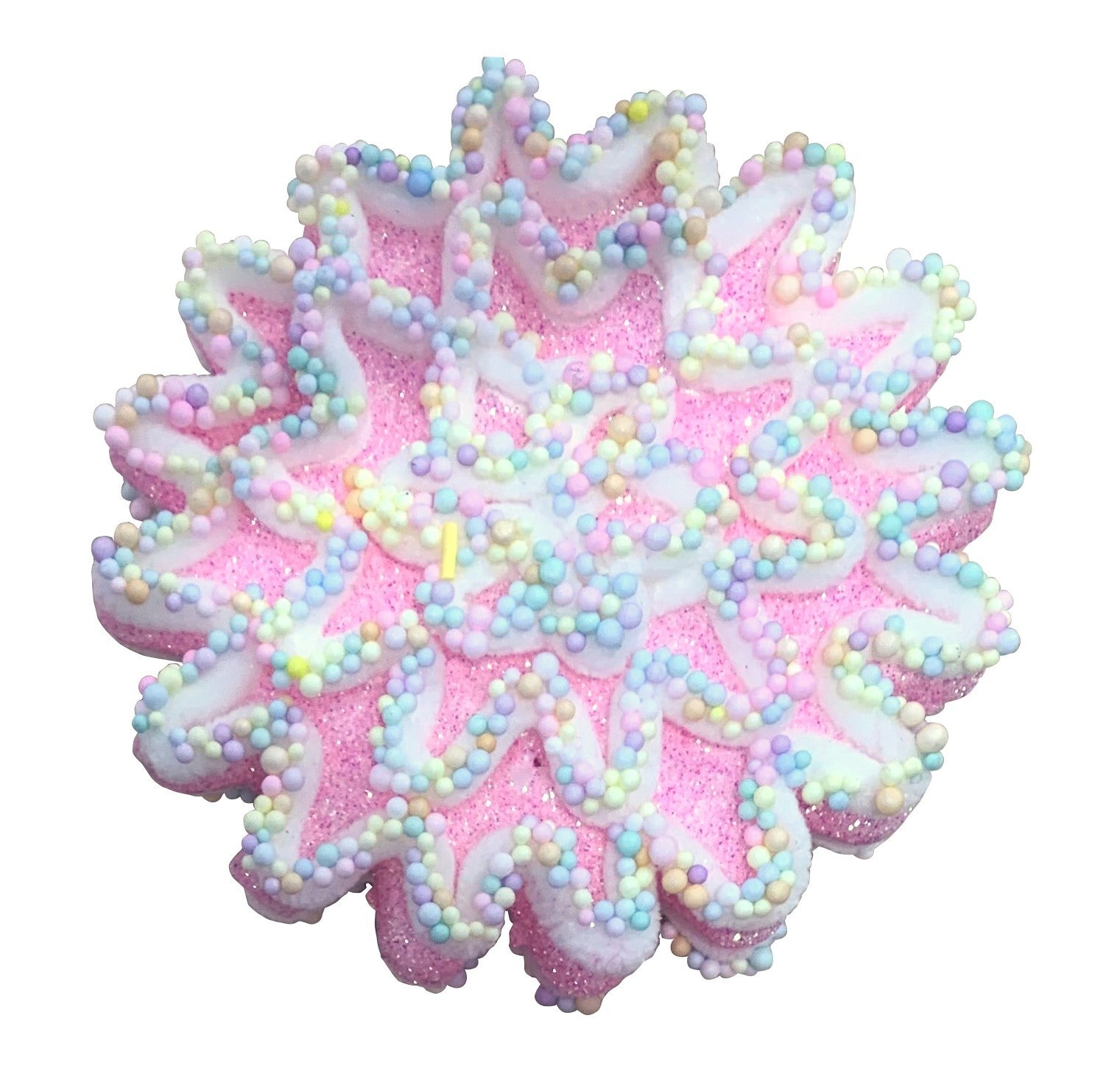 Pink and White Hanging Flower Decoration (12.5cm)