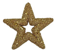 Glitter Gold Star Hanging Decoration (13cm)