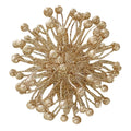 Gold Glitter Flower Pom Pom Hanging Decoration