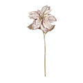 Metallic Rose Gold Poinsettia Stem (71cm)