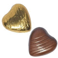 Gold Foil Chocolate Hearts (100pk)