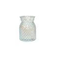 Meadow Flower Vase with Diamond Embossed Pattern &amp; Iridescent����Finish (16cm)