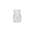 Meadow Flower Vase with Diamond Embossed Pattern &amp; Iridescent����Finish (13.5cm)