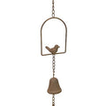 Bronze Hanging Bell with Bird (56cm)