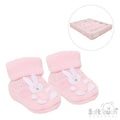 Pink Acrylic Bunny Baby Bootees
