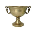 Antique Gold Creation Metal Bowl with Handles (21cm)