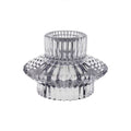 Clear Imogen Dual Glass Candle Holder (5cm)