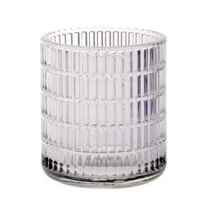 Clear Nancy����Textured Glass Tealight Holder (9cm)����