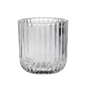 Clear Darcie����Rounded Base Glass Tealight Holder (8cm)