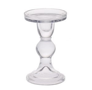 Clear Zara Pillar Glass Candle Holder����(12cm)