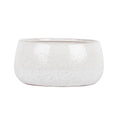Hortus White Bordeaux Stoneware Pot (13.5cm H x 25.5cm Dia)