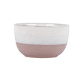 Hortus Pink &amp; White Bordeaux Stoneware Pot (14.5cm H x 25cm Dia)
