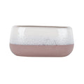 Hortus Pink &amp; White Bordeaux Stoneware Pot (13cm H x 26cm Dia)