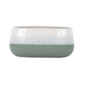 Hortus Green &amp; White Bordeaux Stoneware Pot (13cm H x 26cm Dia)