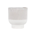 Hortus Cream Toulon Stoneware Pot (21cm H x 20cm Dia)
