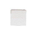 Hortus White Bordeaux Stoneware Cube (16cm H x 16.5cm W)