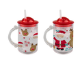 Kids Glitter Cup &amp; Straw (Assorted)