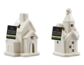 Ceramic LED House Ornament (Assorted)