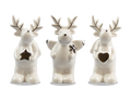 Ceramic Reindeer Ornament (Assorted)