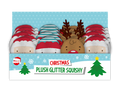 Christmas Plush Glitter Squishies (Assorted)