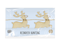 Wooden Reindeer Bunting (1.5m)
