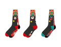 Mens Novelty Christmas Cotton Rich Socks 2pk