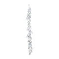 Glitter Leaf Garland - Silver (180cm)