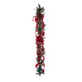 Luxury Festive Garland Red &amp; Green Baubles (180cm)