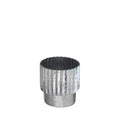 Silver Tonal Ribbed Cylinder Vase����(15cm)