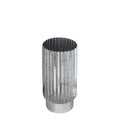 Silver Tonal Ribbed Cylinder Vase����(30cm)