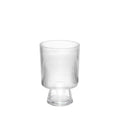 Clear Raised Ribbed����Vase (21cm)