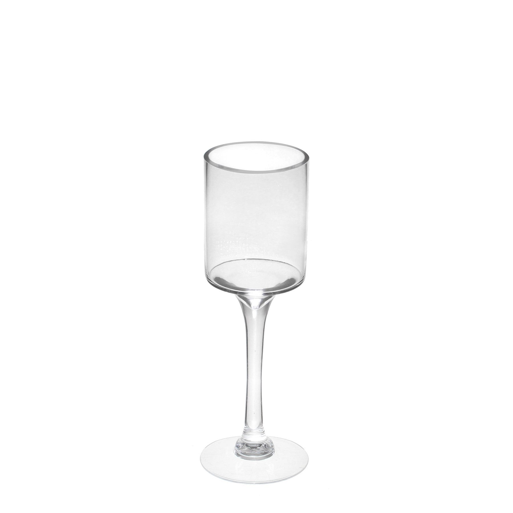 Clear Tall Stem Candle Holder Glass Vase (30cm)