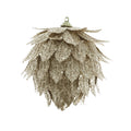 Glitter Floral Hanging Decoration - Gold (10cm)