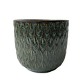 Hortus Nazare Olive Green Pot  (11.5cm H x 11cm Dia)