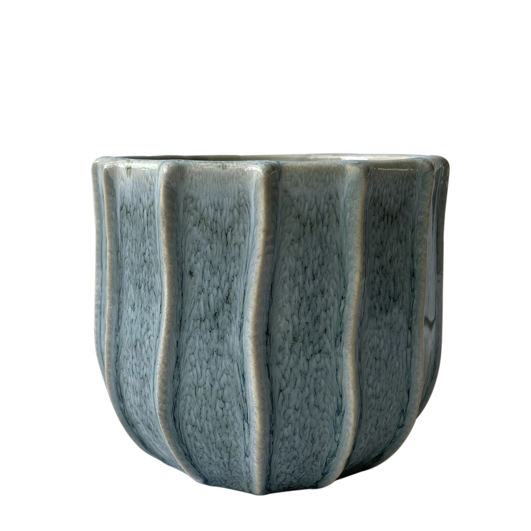 Blue/Grey Hortus Porto Pot (14x13cm)