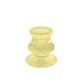 Yellow Eliza Glass Taper Candle Holder (6cm)