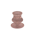 Pink Eliza Glass Taper Candle Holder (6cm)