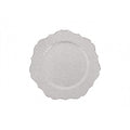 Silver Glitter Charger Plate