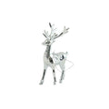 Reindeer Hanging Decoration - Shiny Silver (10cm)