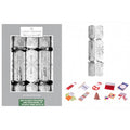 10 Luxury Silver Snowflake 14\" Crackers